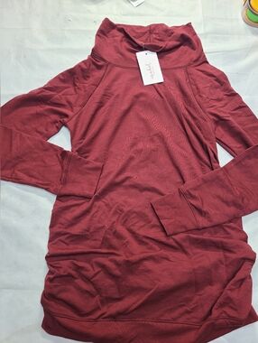 Pullover Maternity Sweatshirt Isabel Maternity by Ingrid & Isabel Red Size XS